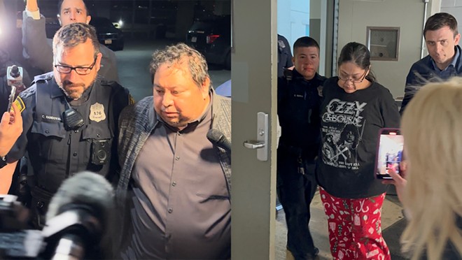 Ramon Preciado (left) and Myrta Romanos (left) are were arrested in early January. - Michael Karlis