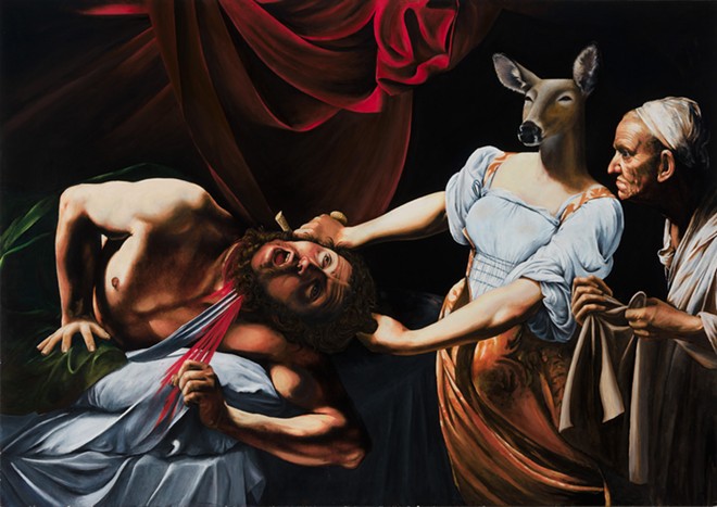 Judith Beheading Holofernes (After Caravaggio) - Courtesy Image / Meg Langhorne