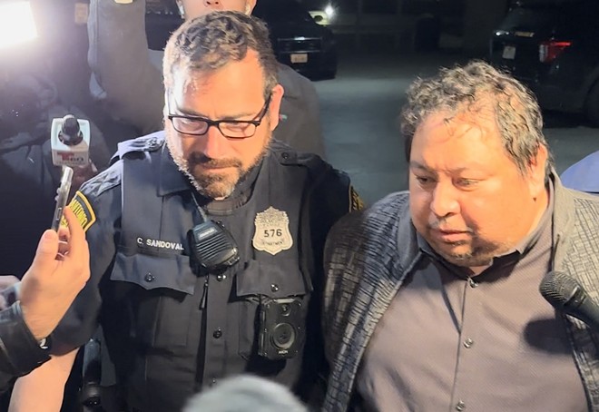 Soto's mother was led away in handcuffs at a hearing where the judge reduced the bail for Ramon Preciado, pictured above, from $600,000 to $450,000. - Michael Karlis