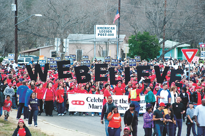 San Antonio's annual MLK Jr. Day March is among the largest in the nation. - Sarah Brooke Lyons