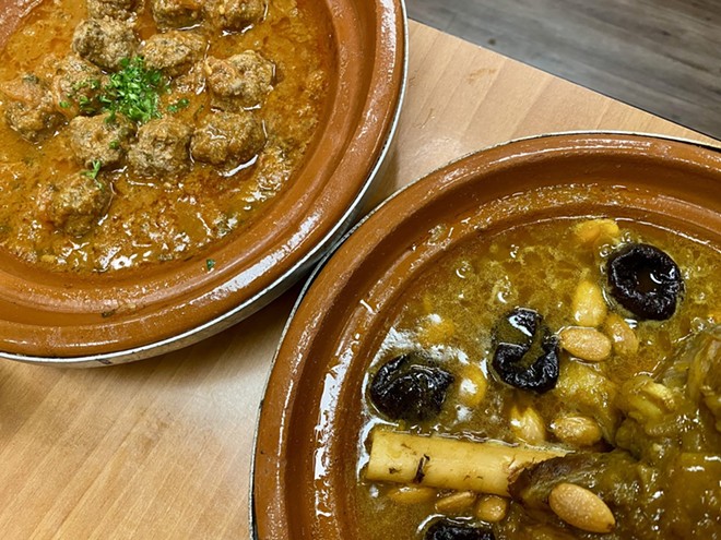 Golden Meals specializes in traditional Moroccan tagines along with a wide selection of Eastern-Mediterranean dishes. - Ron Bechtol
