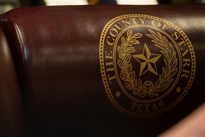 The Starr County seal on Jan. 12, 2022. - Texas Tribune / Eddie Gaspar