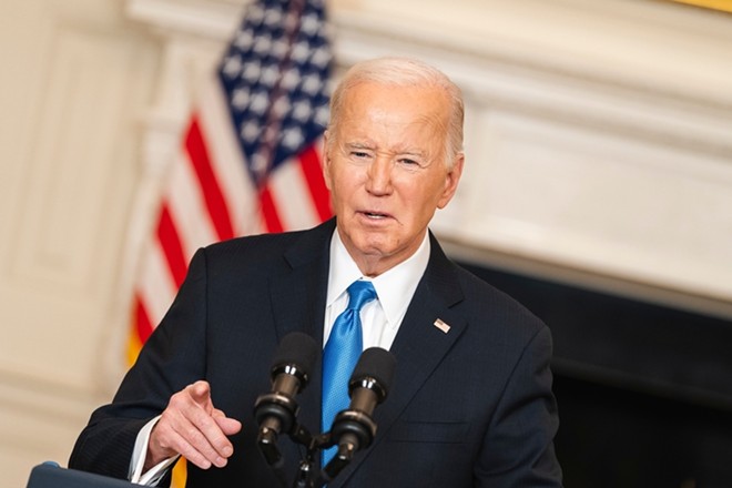 President Joe Biden addresses the nation earlier this year about the Senate passing a supplemental bill for national security. - Shutterstock / Jonah Elkowitz