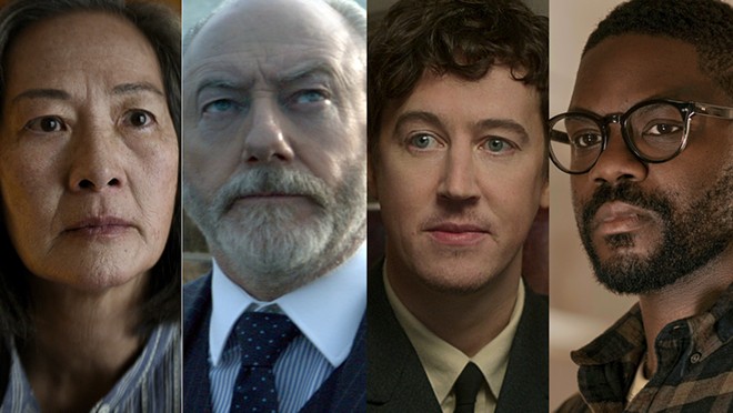 The cast of streaming series 3 Body Problem includes (left to right) Rosalind Chao, Liam Cunningham, Alex Sharp and Jovan Adepo. - Courtesy Photos / Netflix