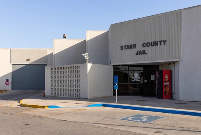 The Starr County jail in Rio Grande City. A Texas woman is suing the Starr County district attorney in South Texas after he charged with her murder following an abortion. The chargers were dropped. - Texas Tribune / Michael Gonzalez