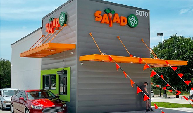 The drive-thru concept opened its first San Antonio location in February 2024. - Instagram / saladandgo