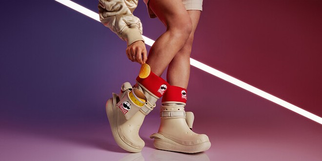 Pringles And Crocs have launched a footwear collection. - Courtesy Photo / Pringles x Crocs