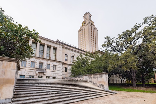 A view of the University of Texas Tower in Austin. - Shutterstock / Kit Leong