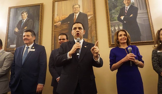 Former Democratic House Speaker Nancy Pelosi was a staunch ally of U.S. Rep. Henry Cuellar during his recent reelection fights. - Facebook / U.S. Congressman Henry Cuellar