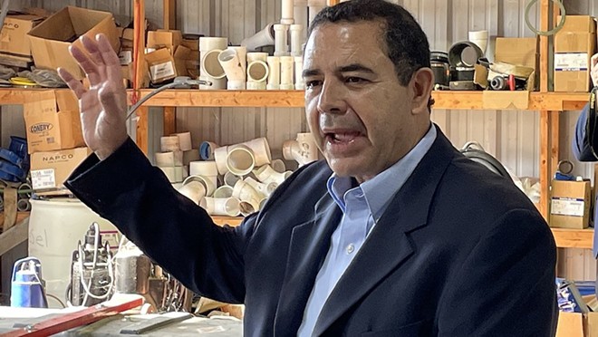 U.S. Rep. Henry Cuellar speaks during the 2022 announcement of U.S. Department of Agriculture plans to make a substantial investment in Zapata County. - Wikimedia Commons / U.S. Department of Agriculture