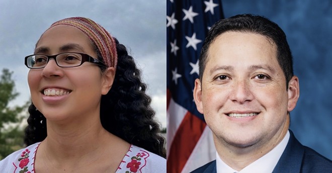 Bexar County Commissioner Rebeca Clay-Flores (left) and U.S. Rep. Tony Gonzales are both in high profile runoff elections. - Left: Jade Esteban Estrada; Right: Courtesy Photo / U.S. House of Representatives