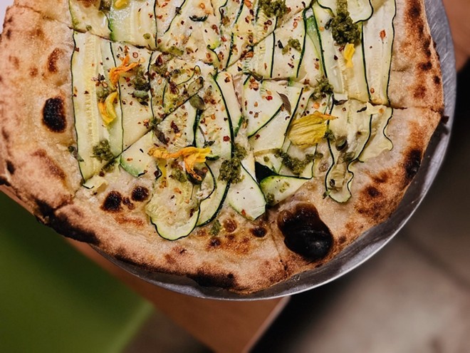 Fife & Farro's vegetable pizza gets high marks from Emmer & Rye's hospitality director. - Nina Rangel
