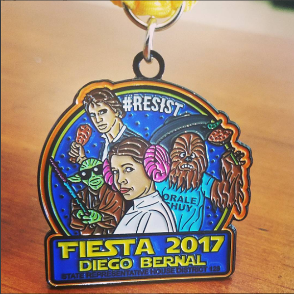 Here's Where You Can Snag one of Diego Bernal's Puro Star Wars Fiesta Medals