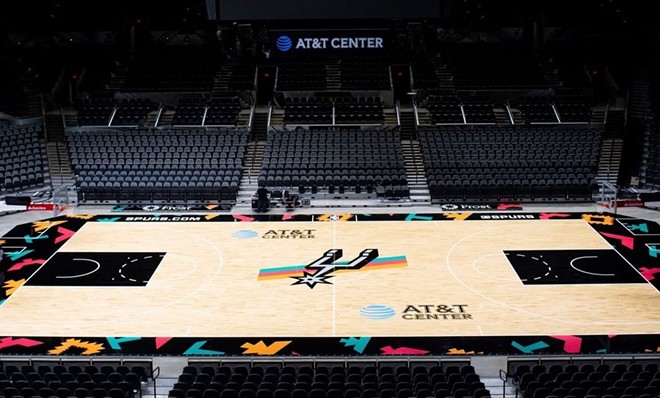 A center court view at the Frost Bank Center, the current home of the San Antonio Spurs. - Instagram / @spurs