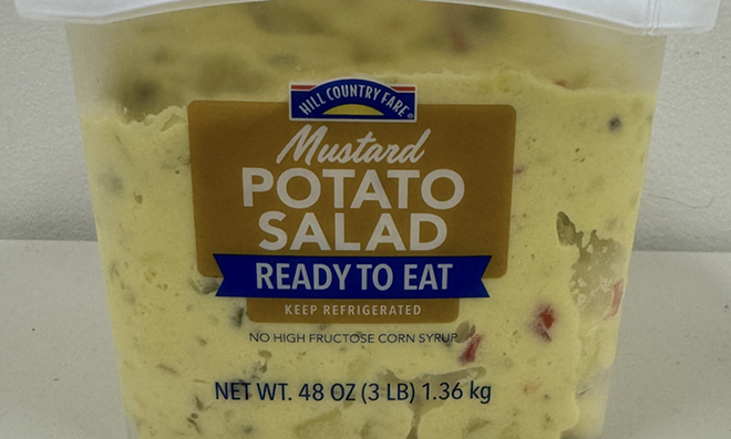 The recall applies to 48-ounce packages of Hill Country Fare potato salad. - Courtesy Photo / H-E-B