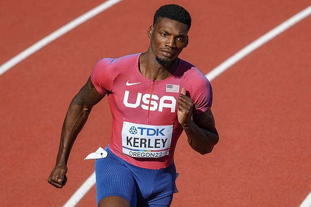 Fred Kerley, born in San Antonio, took home Olympic silver at the 2020 Tokyo Games. - Wikimedia Commons / Erik van Leeuwen