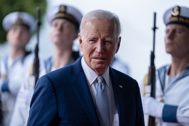 President Joe Biden arrives at the NATO Summit in Vilnius, Lithuania, earlier this month. - Shutterstock / ArChe1993