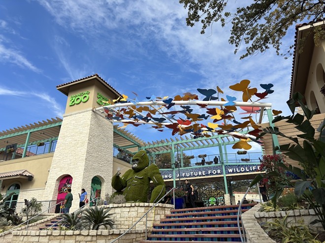 The San Antonio Zoo's new state-of-the-art fiesta-themed entrance opened late last year. - Courtesy Photo / San Antonio Zoo