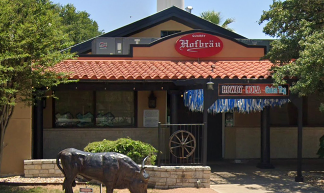 The Quarry Hofbrau & Beer Garden opened in San Antonio's Alamo Quarry development in 2010. - Screen Capture: Google Street View