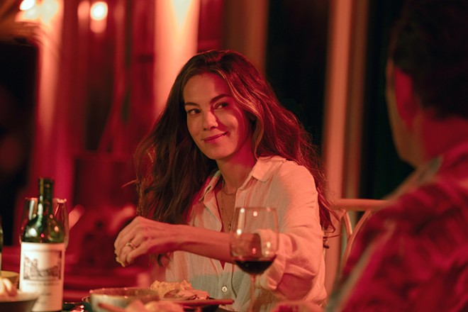 In Bad Monkey, Michelle Monaghan plays the love interest of Vince Vaughn'c character, a police detective demoted to restaurant inspector. - Courtesy Image / AppleTV+