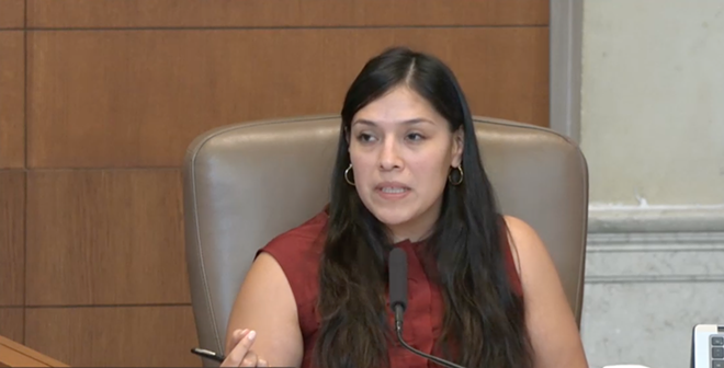 District 5 City Councilwoman Teri Castillo discusses the Missions ballpark plan during Thursday's meeting. - Screenshot / City of San Antonio