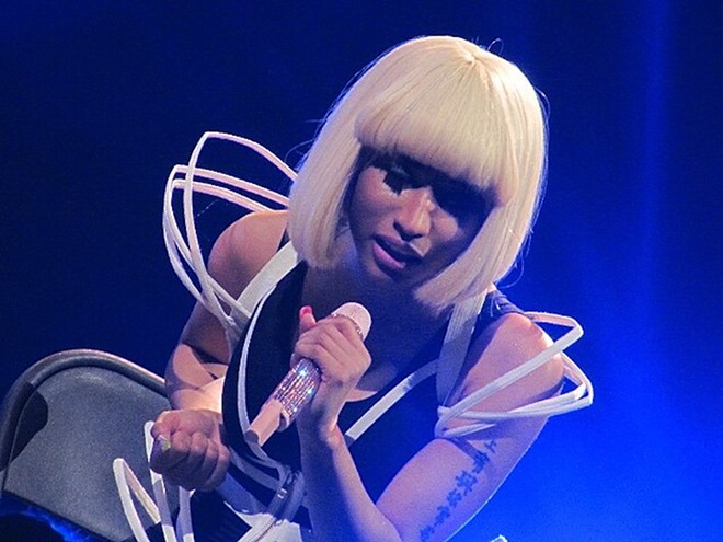 Nicki Minaj performs at the Frost Bank Center as part of her Pink Friday 2 World Tour. – Wikimedia Commons / tamtam7683