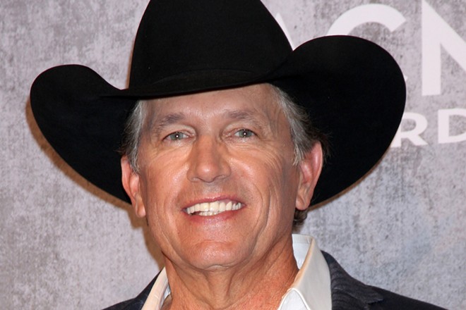 Country music superstar George Strait appears at an award show in Las Vegas. - Shutterstock / Kathy Hutchins