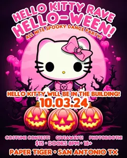 A flyer Paper Tiger posted for the Hello Kitty Rave. - Courtesy Image / Paper Tiger