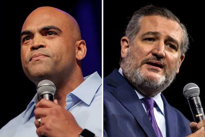 U.S. Rep. Colin Allred, D-Dallas, left, narrows the gap in his bid to unseat U.S. Sen. Ted Cruz, R-Texas. - Texas Tribune