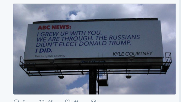 Boerne Man Breaks Up With ABC News On a Billboard
