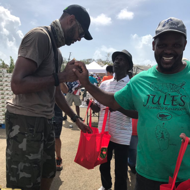"Classic @DuncanRelief — thanking and serving at the same time.  So many were given food, hope, and a smile today." - PHOTO VIA TWITTER, MIGUERRASAFB