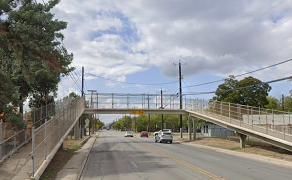 The Pedro Romero Pedestrian Bridge was built in 1978 so that children could safely cross Castroville Road on their way to Gardendale Elementary School.