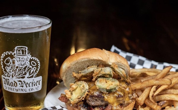 Mad Pecker Brewing will offer its Jalapeno Bacon Jammin' Burger during San Antonio Burger Week.