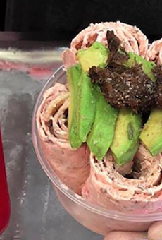 Would You Eat this Barbacoa & Big Red Rolled Ice Cream?