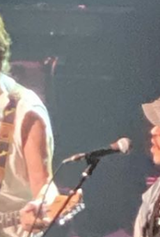 Johnny Depp Surprises San Antonio Crowd, Joins Guitarist Jeff Beck Onstage During Tobin Center Show (2)