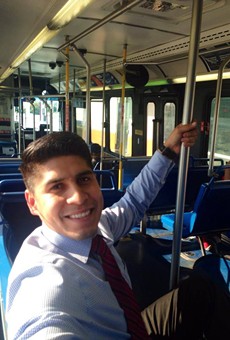 After District 4 Councilman Rey Saldaña posted this photo to social media, one of his constituents told him long bus rides were their reality.