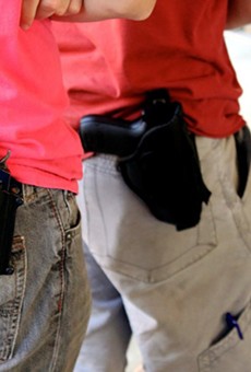 Texas is now an open carry state, but businesses can adopt a non-open carry policy for its customers.