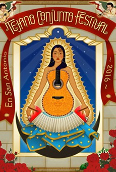 The official poster for the Guadalupe Cultural Arts Center's 35th Tejano Conjunto Festival