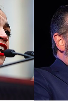 U.S. Rep. Alexandria Ocasio-Cortez (left) and U.S. Sen. Ted Cruz (right)