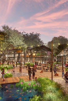 This rendering shows the proposed redevelopment of the Lone Star Brewery site.