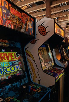 San Antonio's forthcoming Be Kind & Rewind will offer arcade cabinets such as Pac-Man and pinball machines.