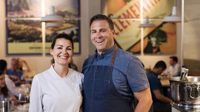 Elise (left) and John Russ (right) are owner-operators of Clementine in Castle Hills.