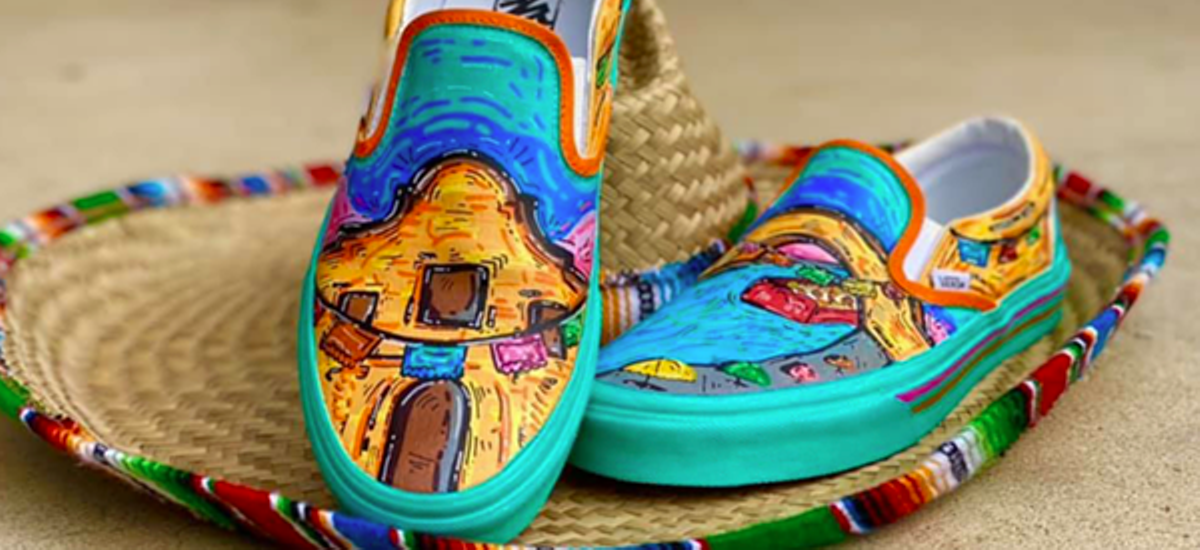 Edison High School student enters Vans Custom Culture contest with puro San Antonio-themed design | Arts Stories & Interviews | San Antonio | San Antonio