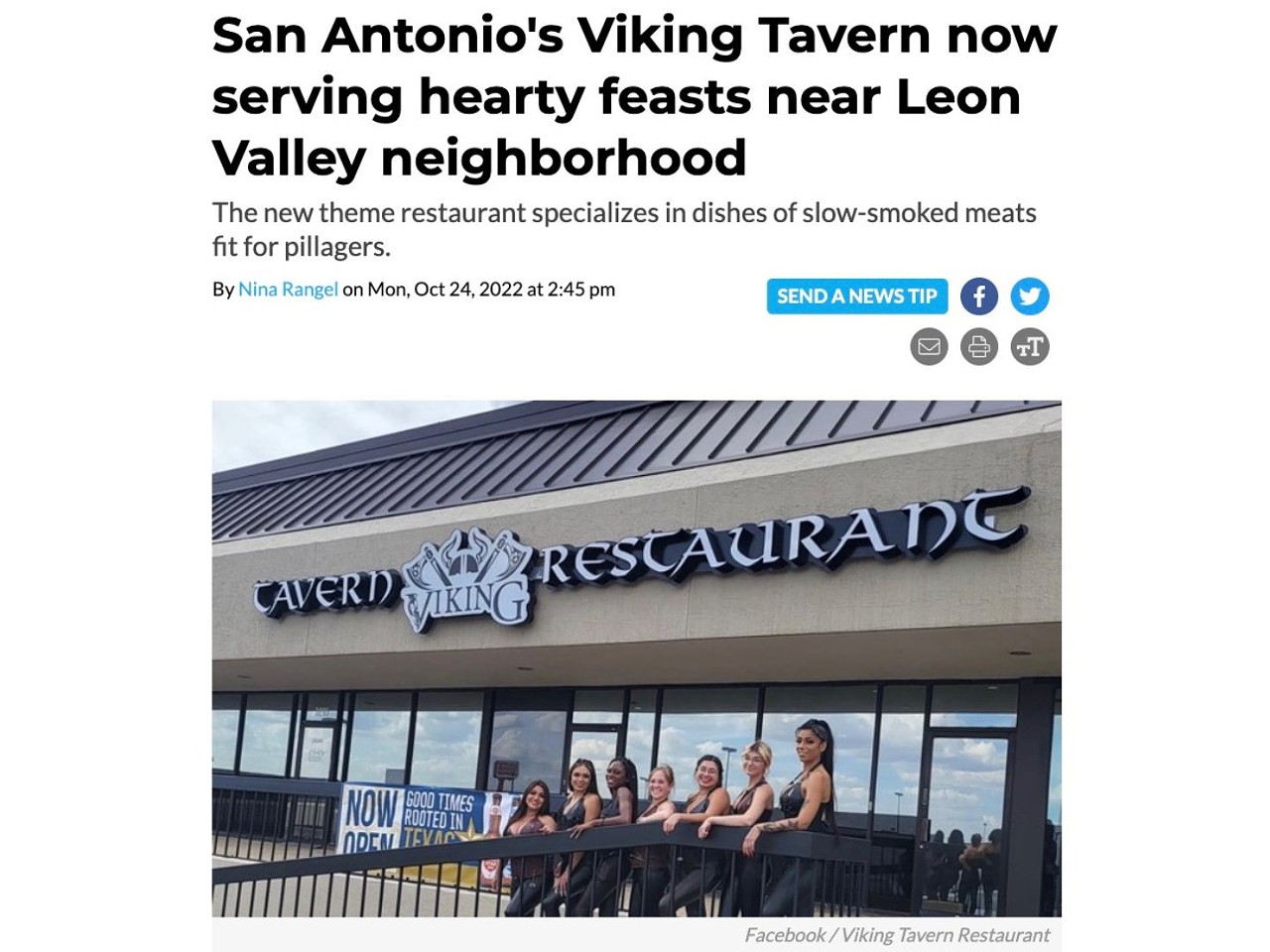11. San Antonio's Viking Tavern now serving hearty feasts near Leon Valley neighborhood