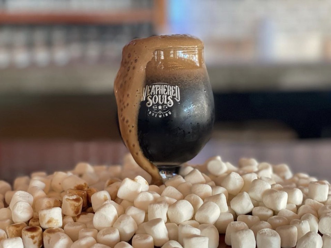 Weathered Souls Brewing Co.
606 Embassy Oaks - Suite 500, (210) 274-6824, weatheredsouls.beer
A 2023 James Beard Foundation nominee, Weathered Souls Brewing made a name for itself back in 2020 with its Black is Beautiful social justice campaign. You can still get the signature brew at the northeast SA taproom, but we’d encourage you to try any of its other many brews while you’re there.