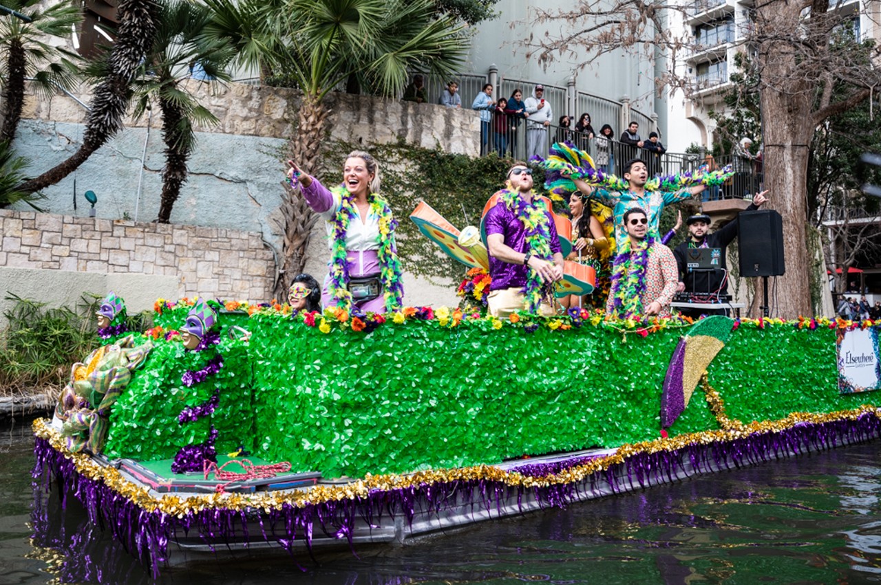 All the people we saw having fun at San Antonio's Mardi Gras River