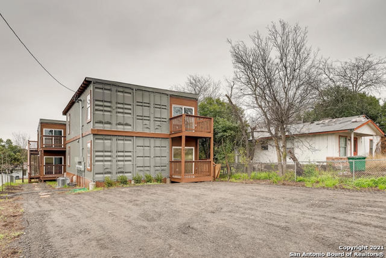 A San Antonio fourplex made out of shipping containers has now hit the market for $560,000