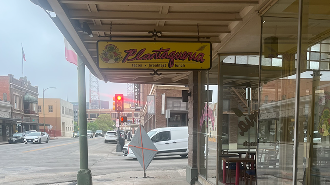 Plantaqueria is situated at the corner of East Travis Street and Broadway.