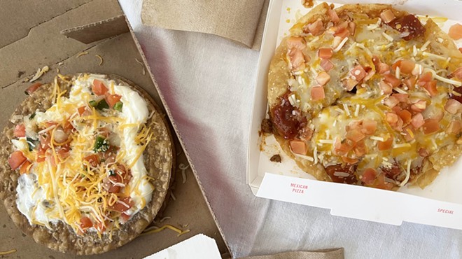 We compared San Antonio-based Taco Cabana and Taco Bell's Mexican Pizzas.
