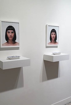Works by San Antonio artists Jennifer Ling Datchuk (left) and Roberto Celis (above).